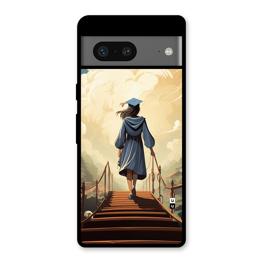 Stair Of Success Glass Back Case for Google Pixel 7