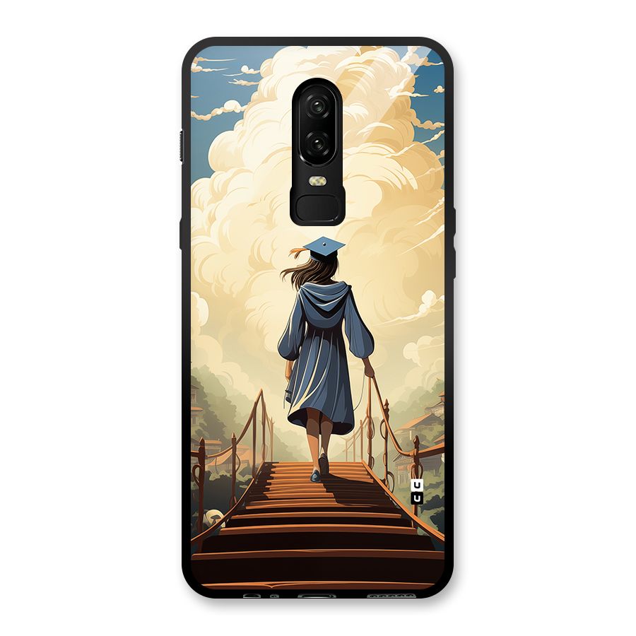 Stair Of Success Glass Back Case for OnePlus 6