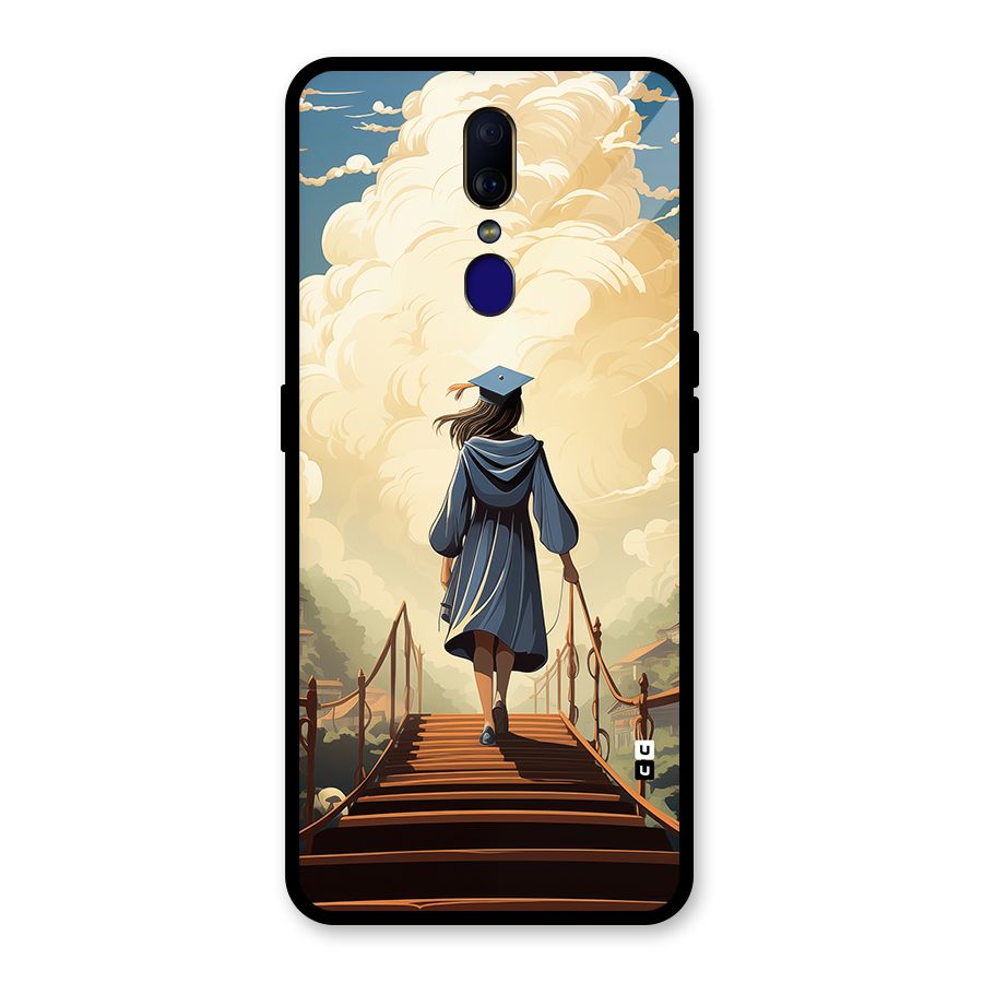 Stair Of Success Glass Back Case for Oppo F11