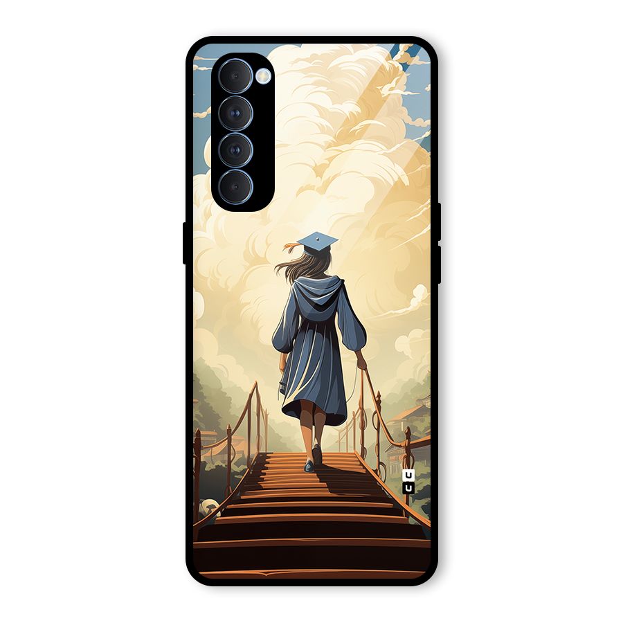 Stair Of Success Glass Back Case for Oppo Reno4 Pro