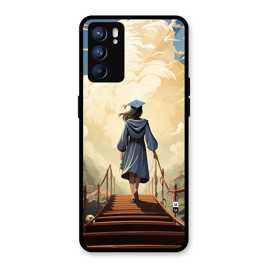 Stair Of Success Glass Back Case for Oppo Reno6 5G