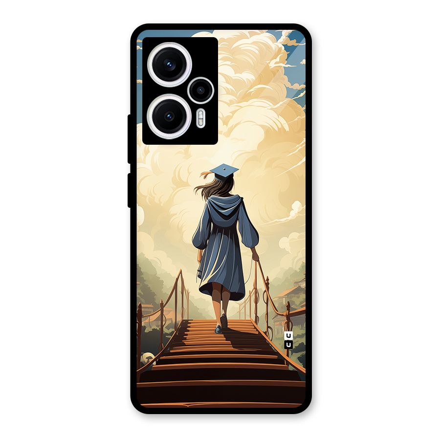 Stair Of Success Glass Back Case for Poco F5