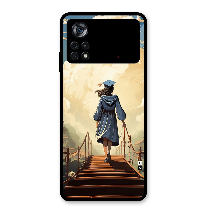Stair Of Success Glass Back Case for Poco X4 Pro 5G