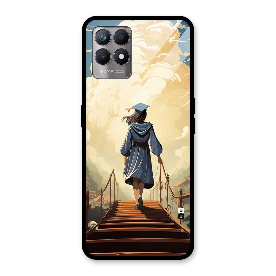 Stair Of Success Glass Back Case for Realme 8i