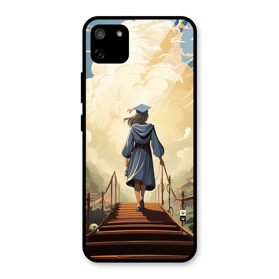 Stair Of Success Glass Back Case for Realme C11