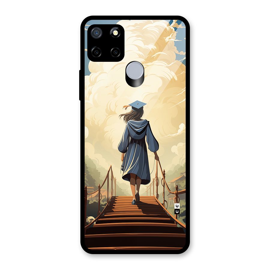 Stair Of Success Glass Back Case for Realme C12