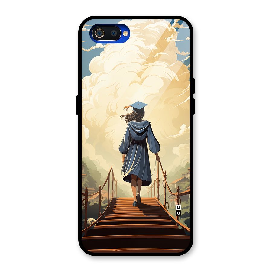 Stair Of Success Glass Back Case for Realme C2