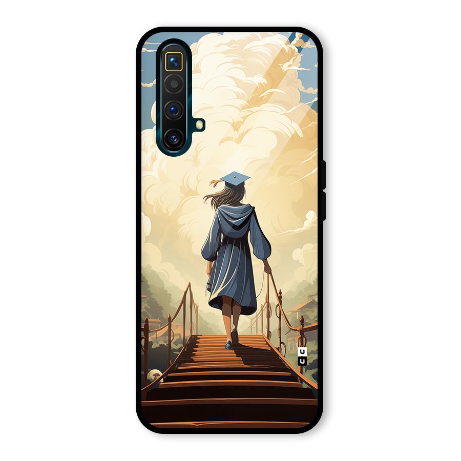 Stair Of Success Glass Back Case for Realme X3