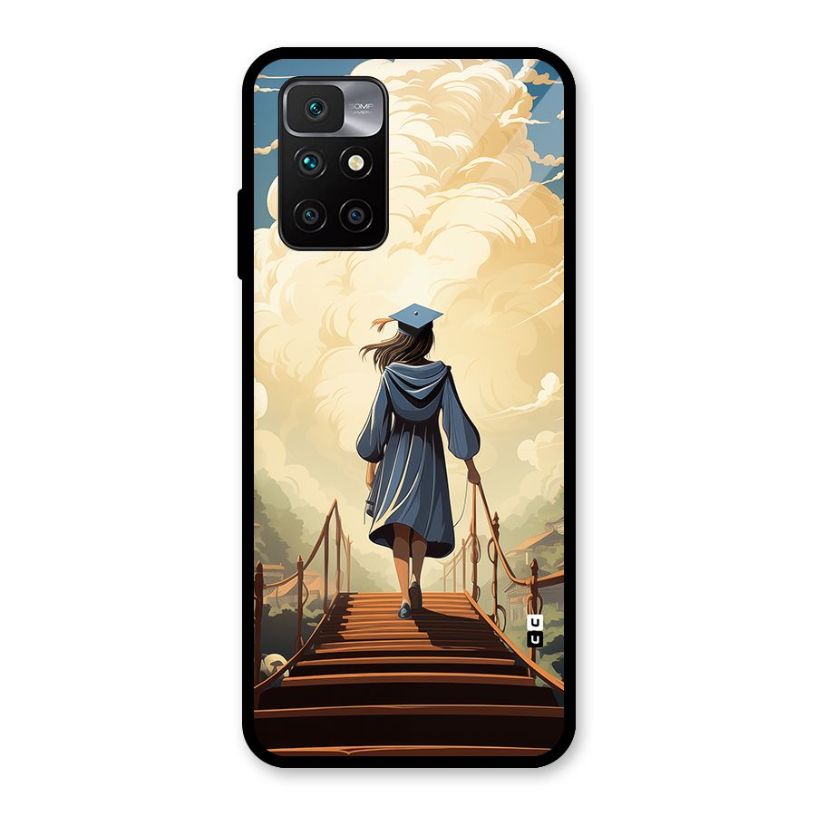 Stair Of Success Glass Back Case for Redmi 10 Prime