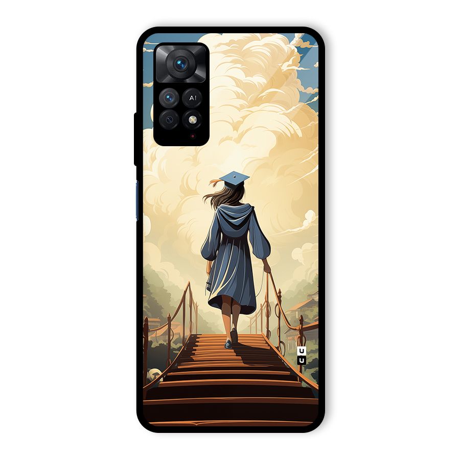 Stair Of Success Glass Back Case for Redmi Note 11 Pro
