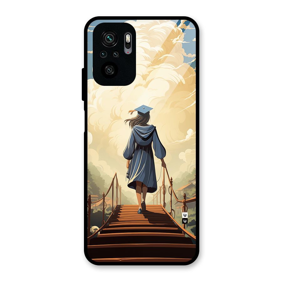 Stair Of Success Glass Back Case for Redmi Note 11 SE