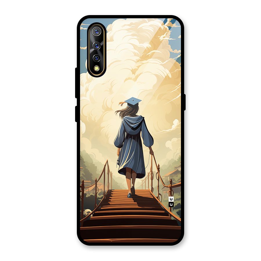 Stair Of Success Glass Back Case for Vivo S1