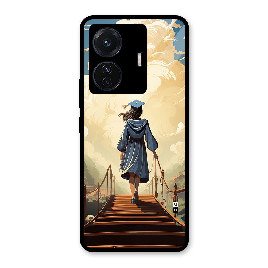 Stair Of Success Glass Back Case for Vivo T1 Pro