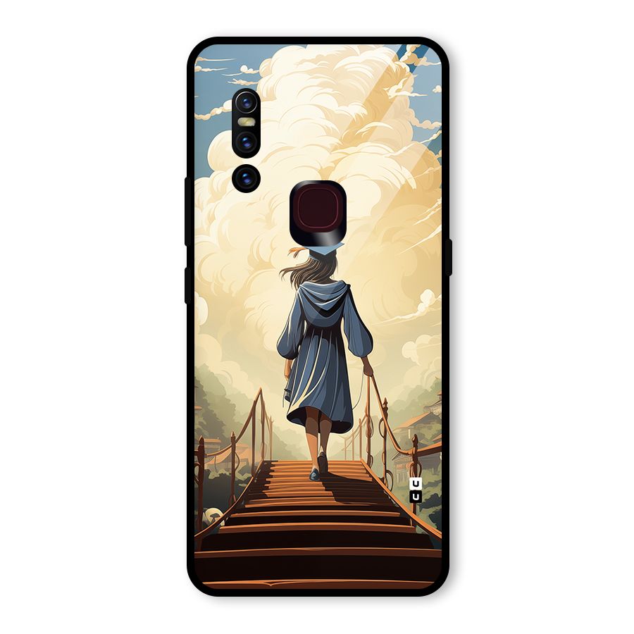 Stair Of Success Glass Back Case for Vivo V15