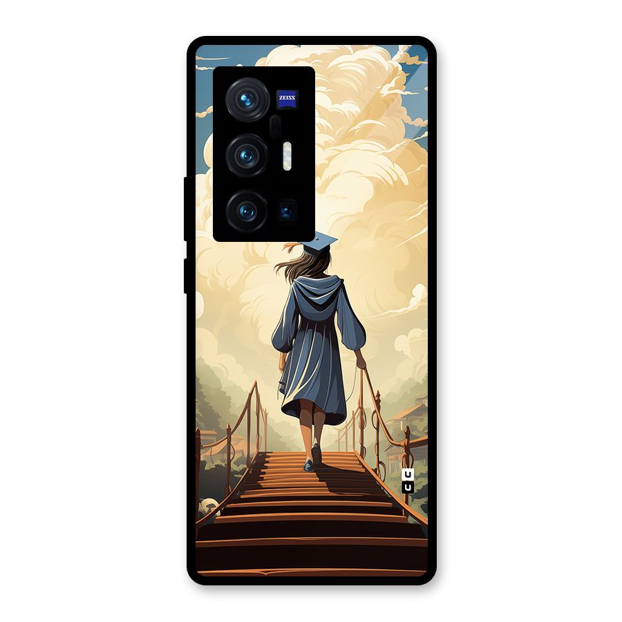 Stair Of Success Glass Back Case for Vivo X70 Pro Plus