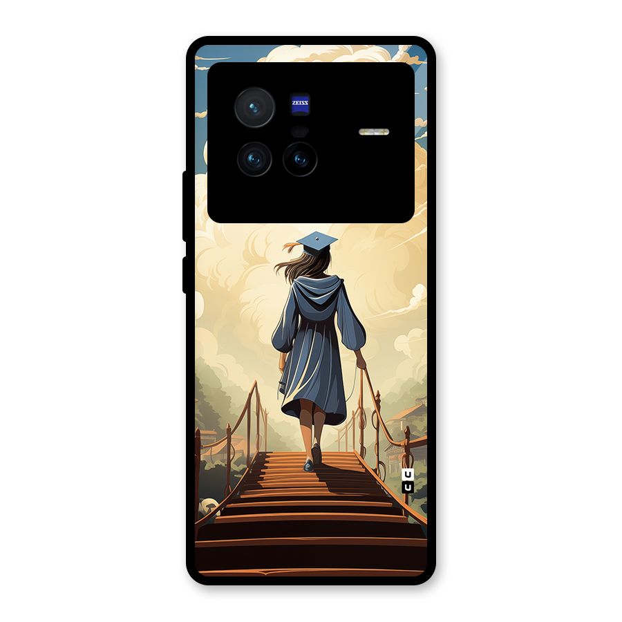 Stair Of Success Glass Back Case for Vivo X80