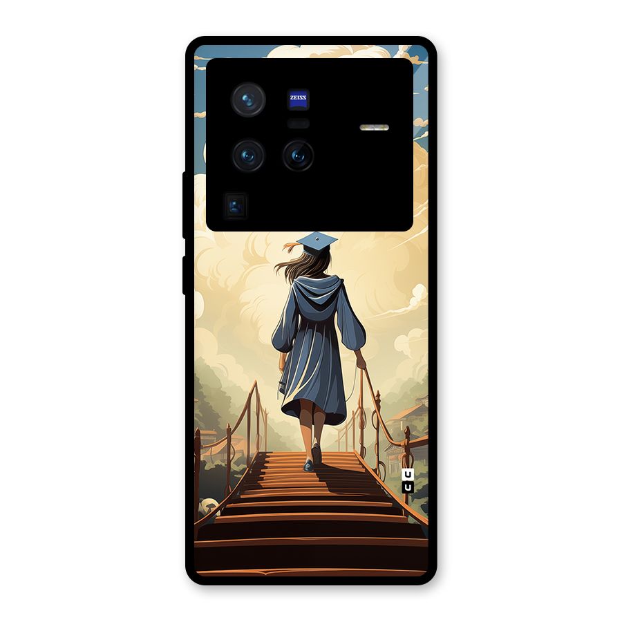 Stair Of Success Glass Back Case for Vivo X80 Pro