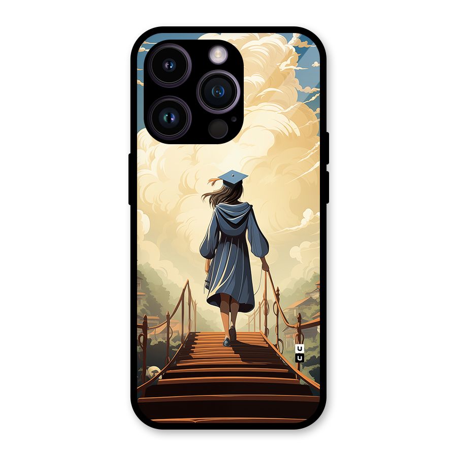 Stair Of Success Glass Back Case for iPhone 14 Pro