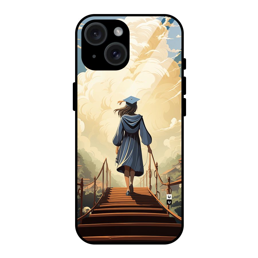 Stair Of Success Glass Back Case for iPhone 15