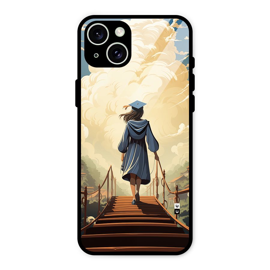 Stair Of Success Glass Back Case for iPhone 15 Plus