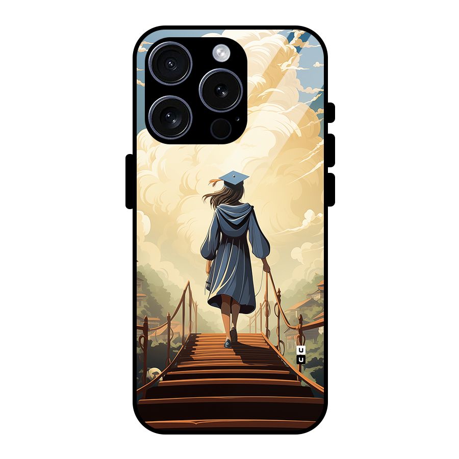 Stair Of Success Glass Back Case for iPhone 15 Pro