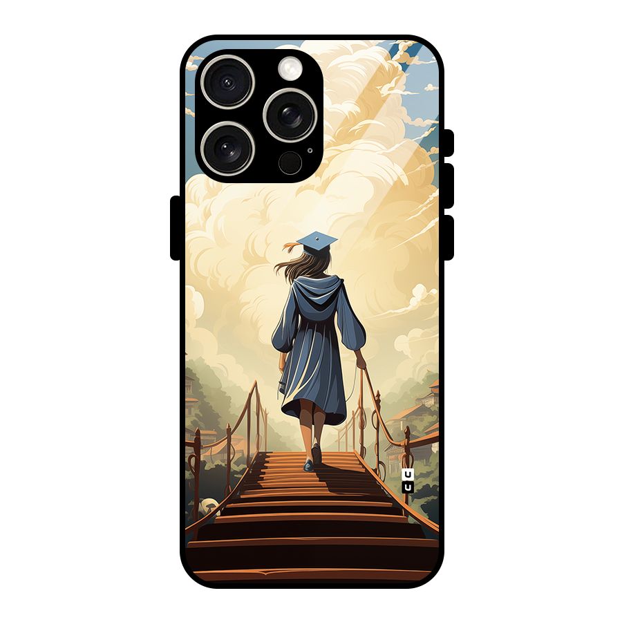 Stair Of Success Glass Back Case for iPhone 15 Pro Max