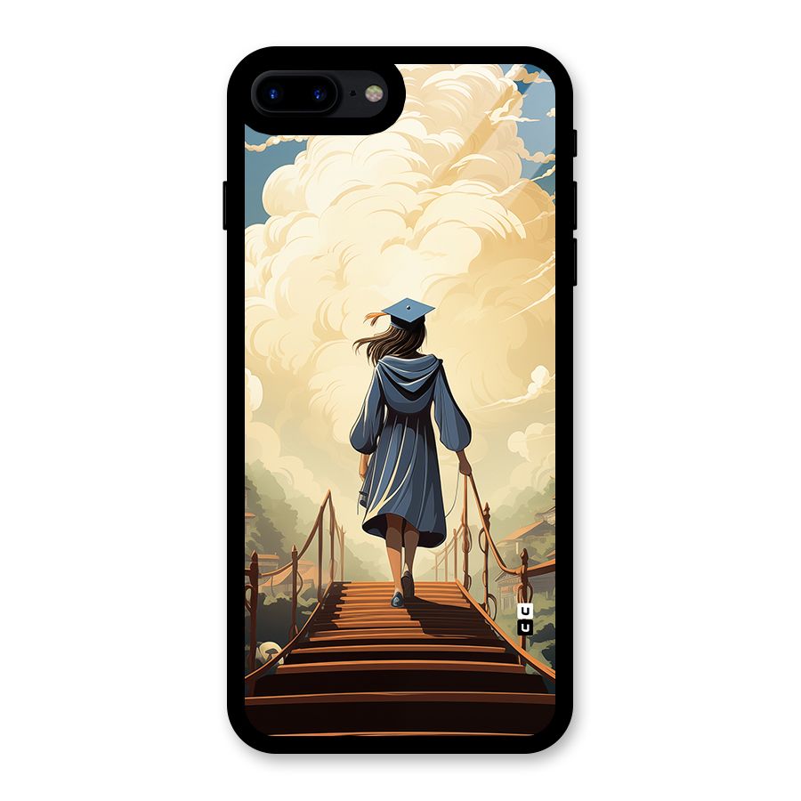 Stair Of Success Glass Back Case for iPhone 8 Plus