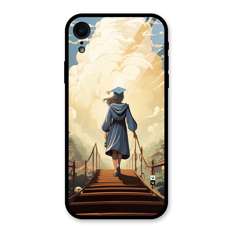 Stair Of Success Glass Back Case for iPhone XR