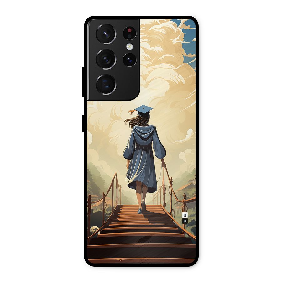 Stair Of Success Metal Back Case for Galaxy S21 Ultra 5G