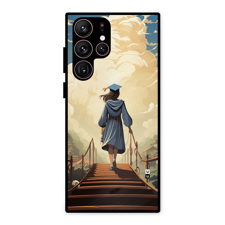 Stair Of Success Metal Back Case for Galaxy S22 Ultra 5G