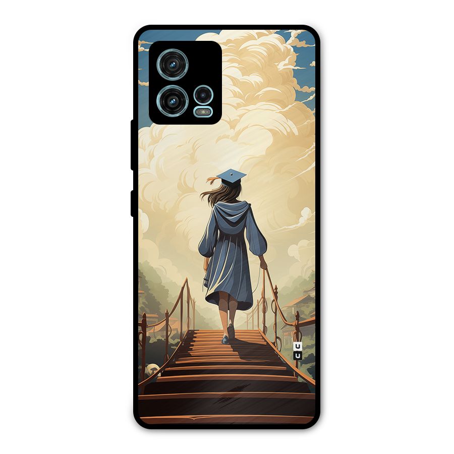 Stair Of Success Metal Back Case for Moto G72
