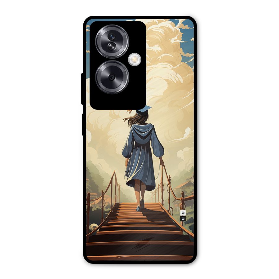Stair Of Success Metal Back Case for Oppo A79 5G