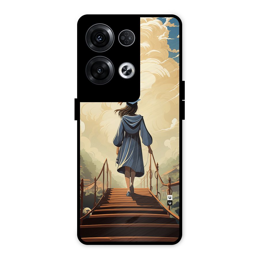 Stair Of Success Metal Back Case for Oppo Reno8 Pro 5G