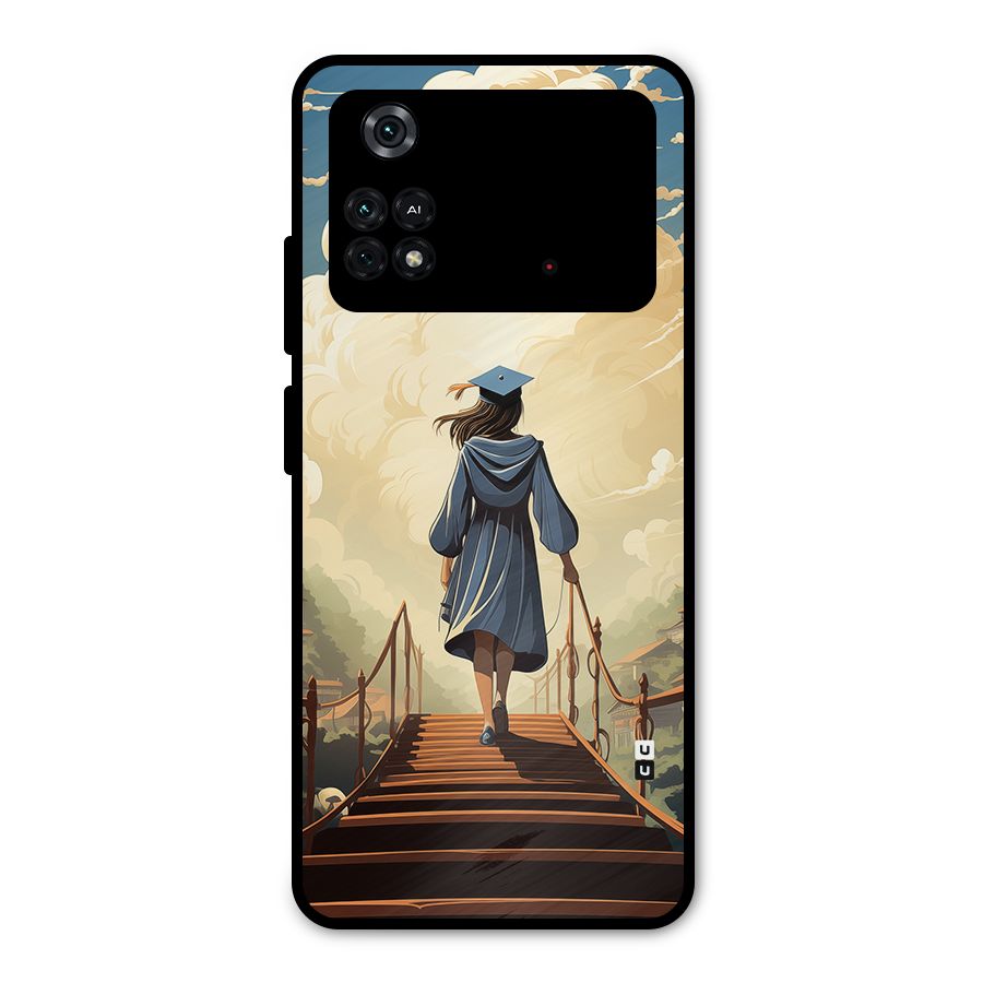Stair Of Success Metal Back Case for Poco M4 Pro 4G