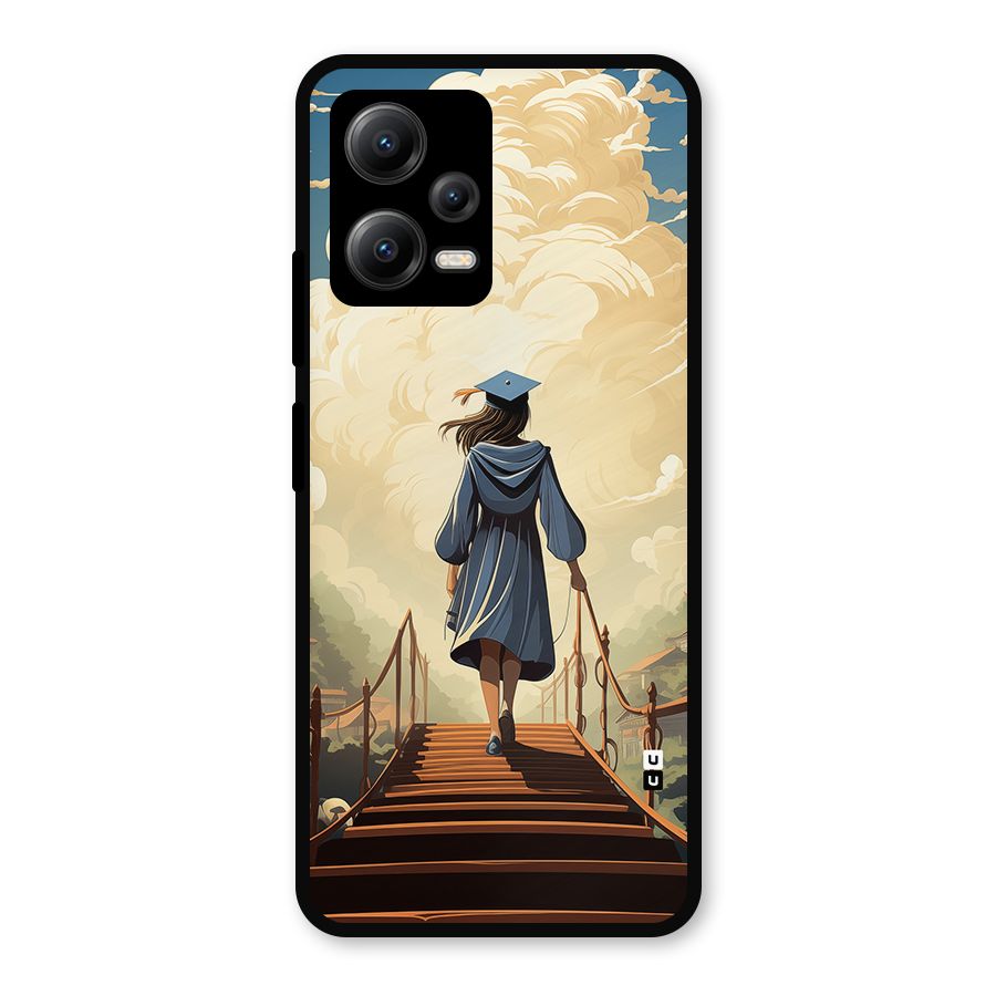 Stair Of Success Metal Back Case for Poco X5
