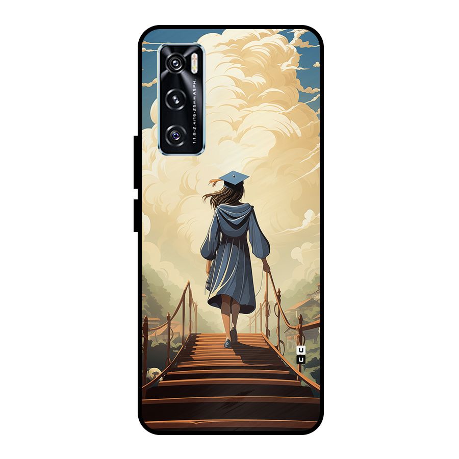 Stair Of Success Metal Back Case for Vivo V20 SE