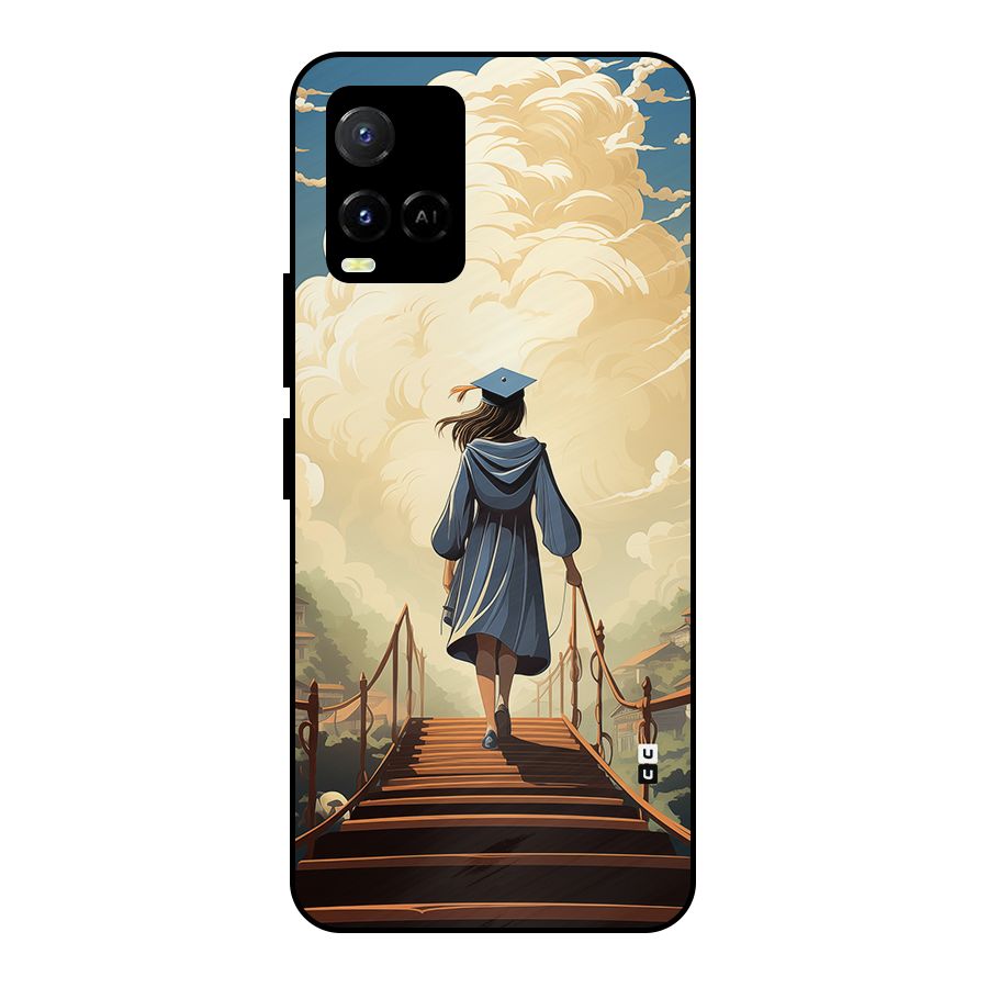 Stair Of Success Metal Back Case for Vivo Y21G