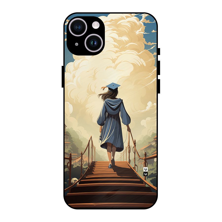 Stair Of Success Metal Back Case for iPhone 14 Plus