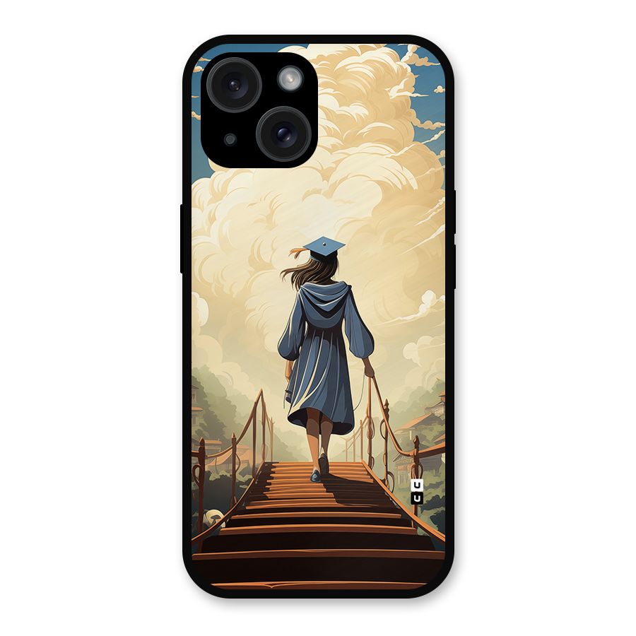 Stair Of Success Metal Back Case for iPhone 15
