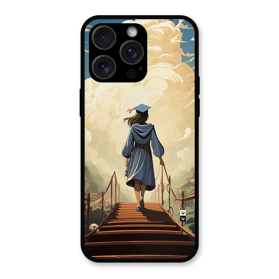 Stair Of Success Metal Back Case for iPhone 15 Pro Max