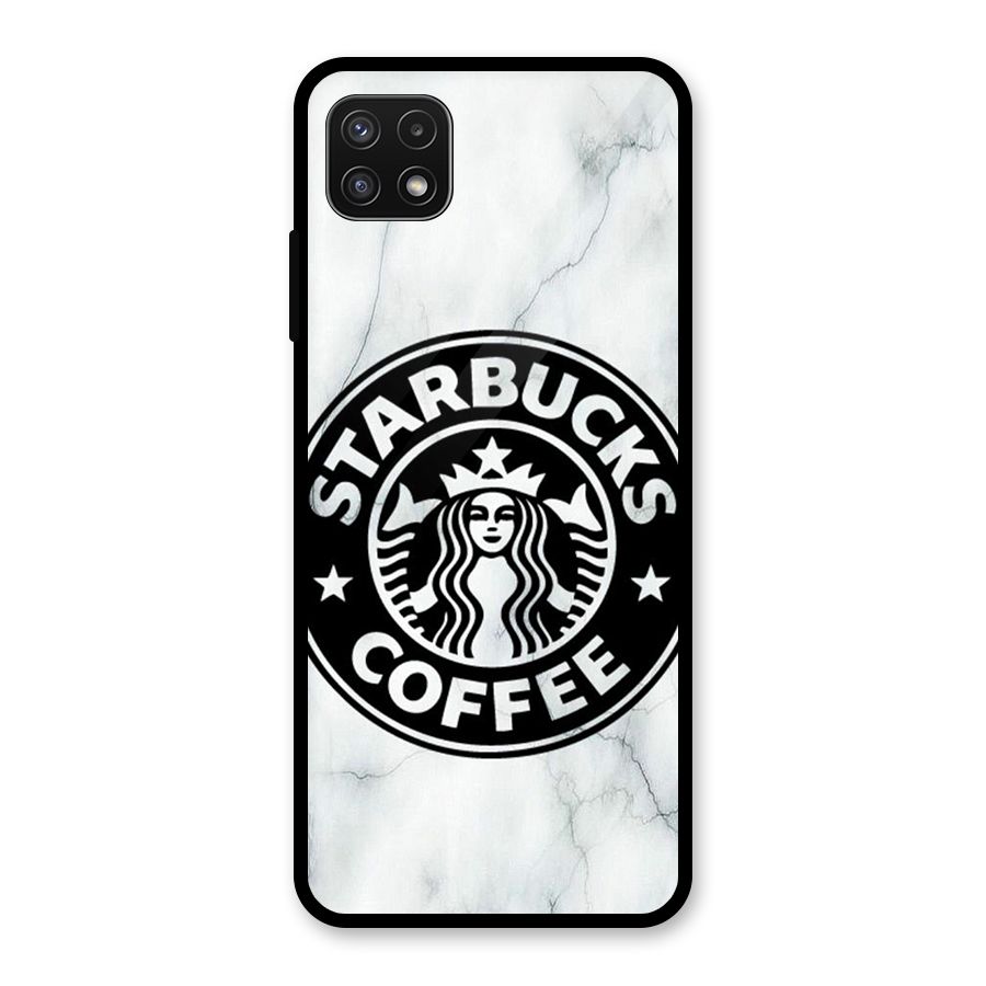 StarBuck Marble Glass Back Case for Galaxy A22 5G