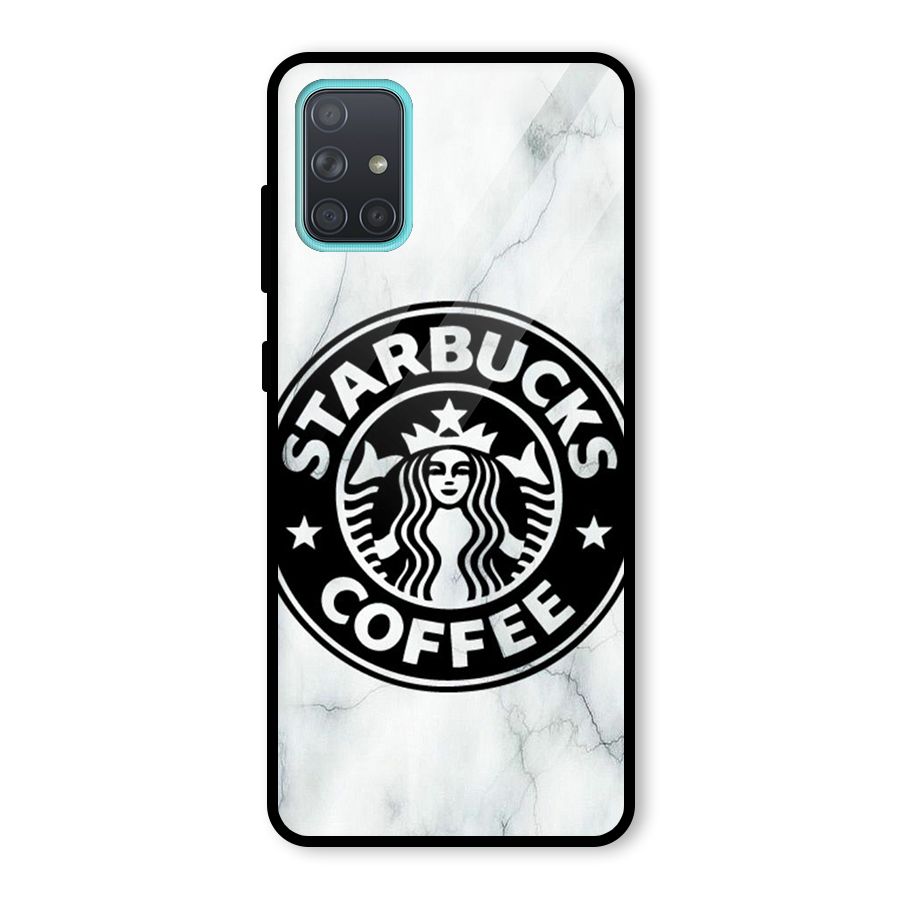 StarBuck Marble Glass Back Case for Galaxy A71