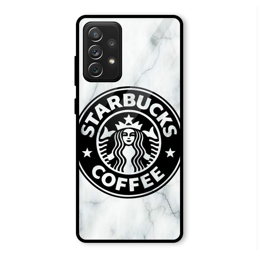 StarBuck Marble Glass Back Case for Galaxy A72