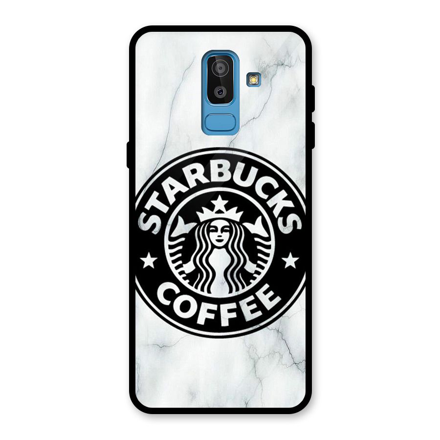 StarBuck Marble Glass Back Case for Galaxy J8