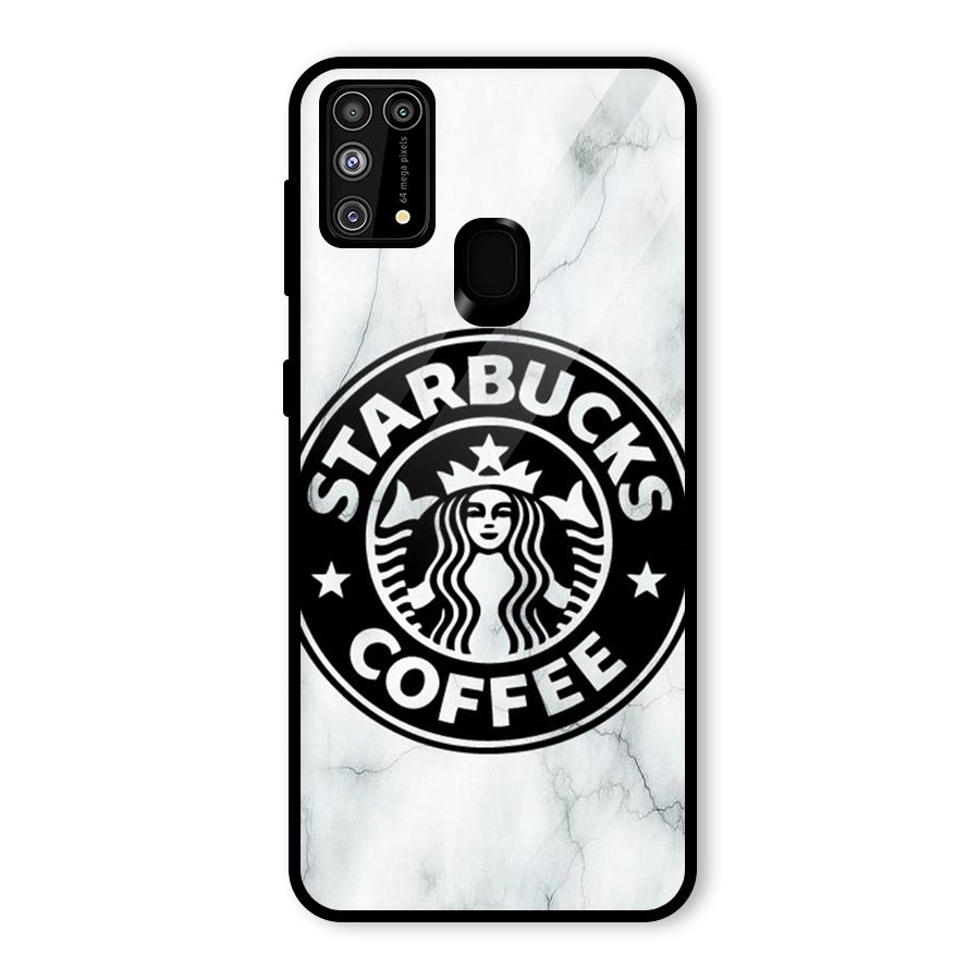 StarBuck Marble Glass Back Case for Galaxy M31