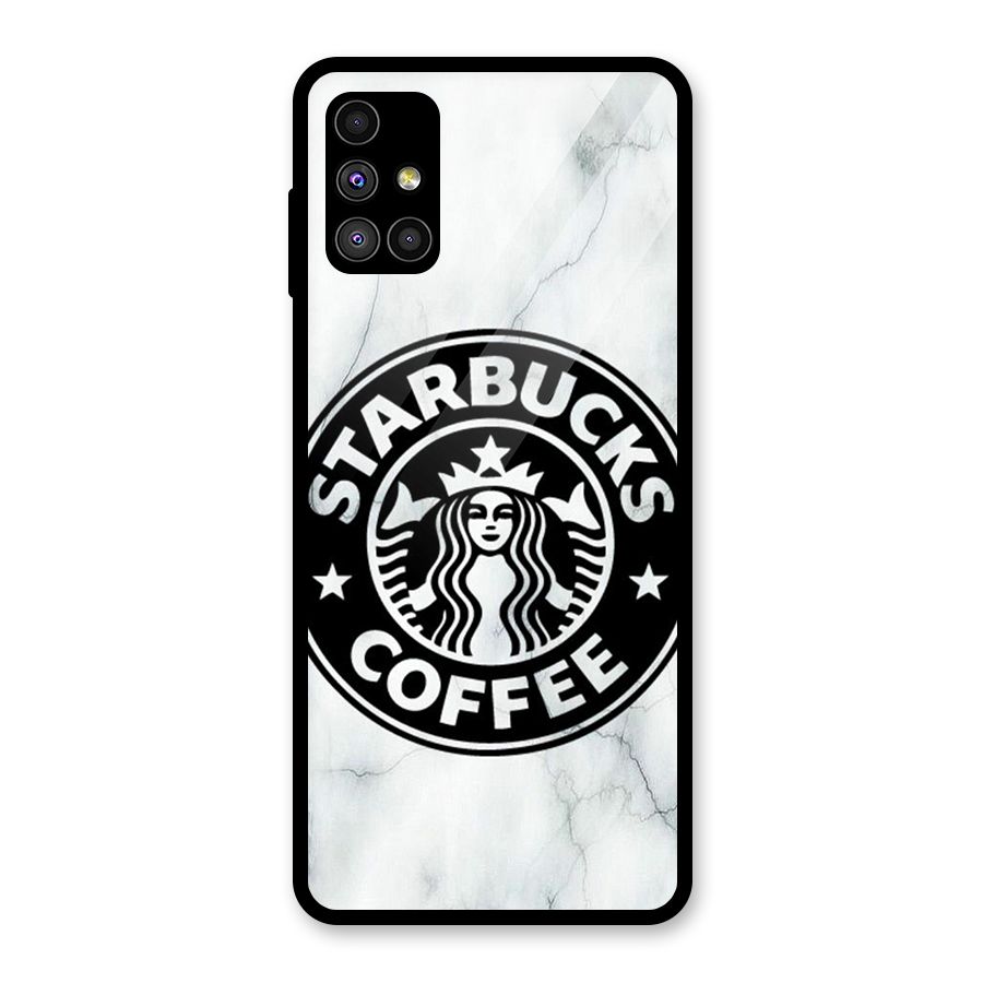 StarBuck Marble Glass Back Case for Galaxy M51