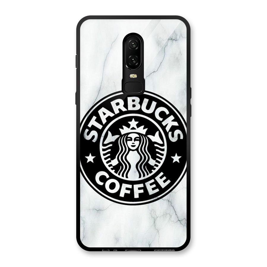 StarBuck Marble Glass Back Case for OnePlus 6