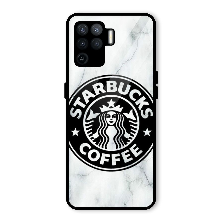 StarBuck Marble Glass Back Case for Oppo F19 Pro