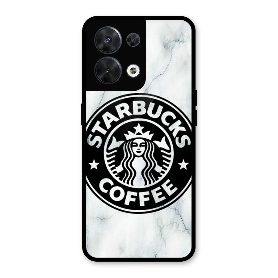 StarBuck Marble Glass Back Case for Oppo Reno8 5G