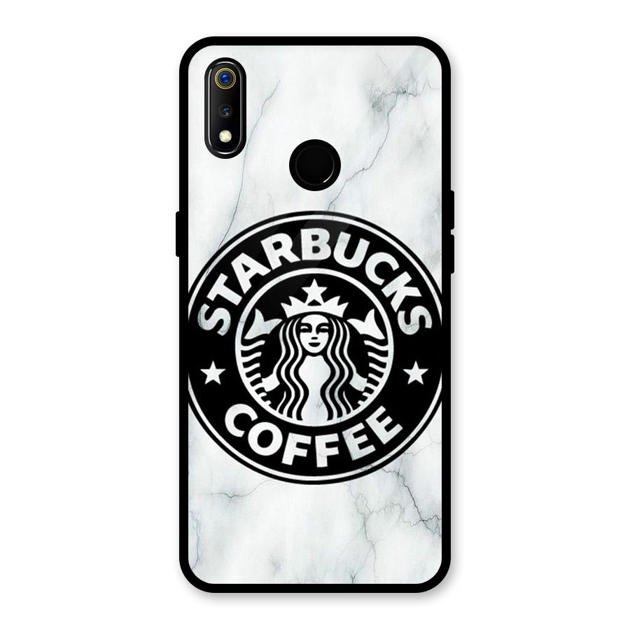StarBuck Marble Glass Back Case for Realme 3